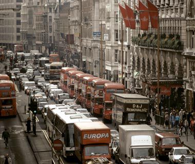London traffic jam