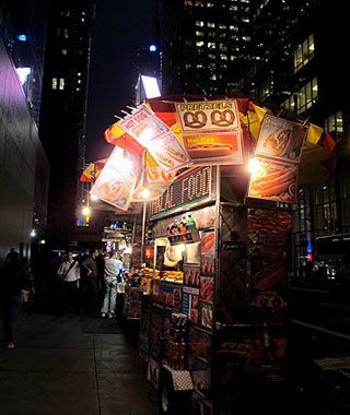 Late-night Street Vendor, New York City
