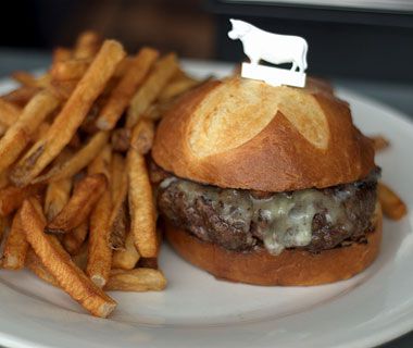 America's best comfort foods: burger at Quinn's Pub
