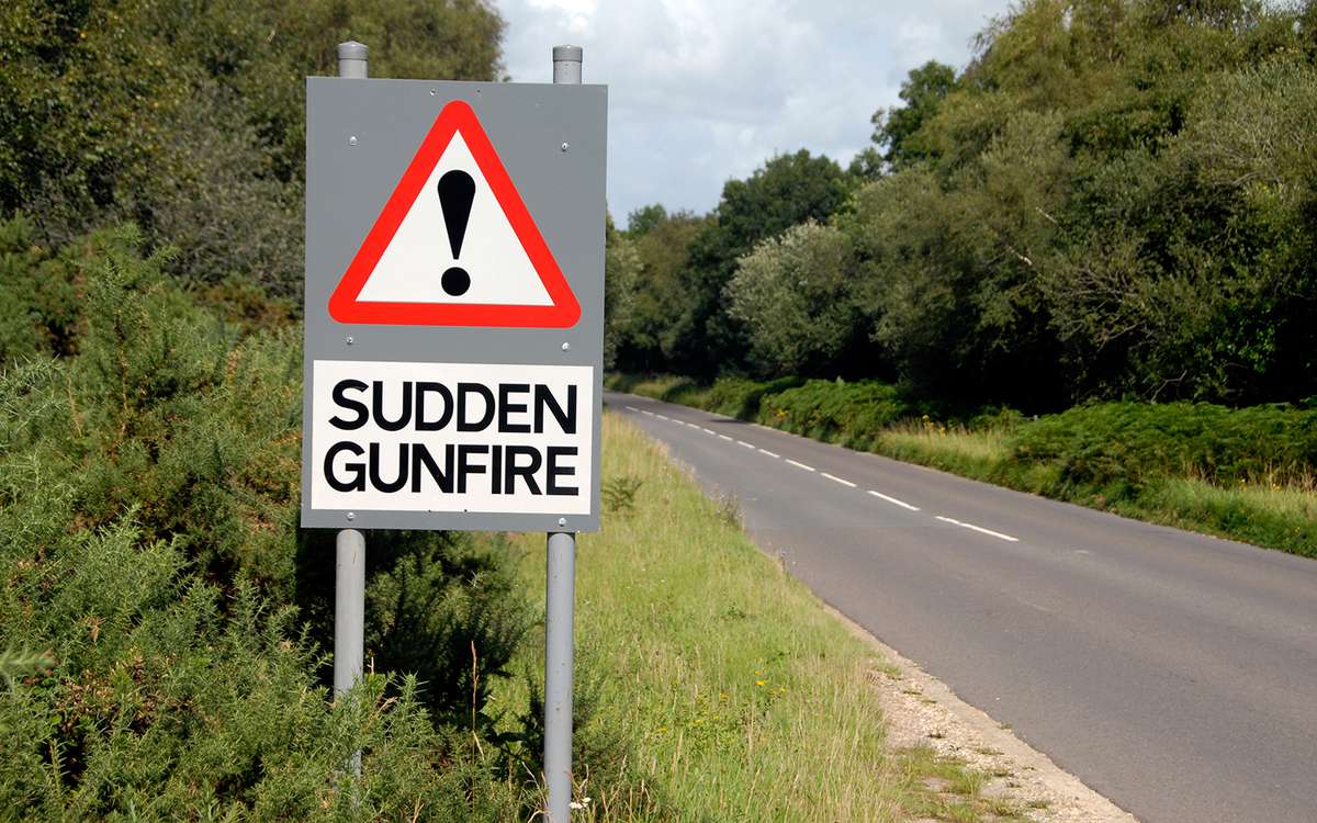 Funny Signs from Around the World: gunfire