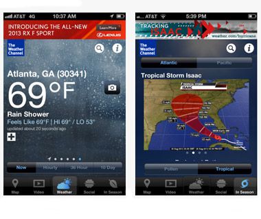 Best Apps and Websites for Travelers: The Weather Channel