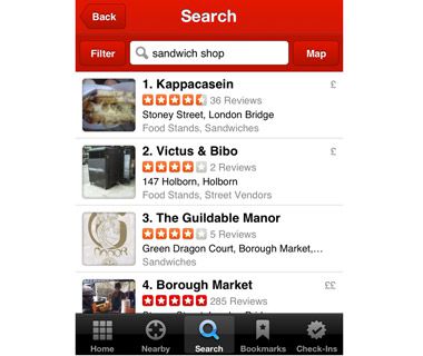 Locate the Nearest Anything Around You: Yelp