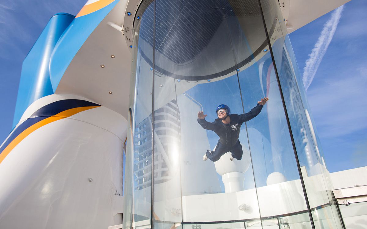 Skydiving Simulator on Royal Caribbean&rsquo;s Quantum of the Seas and Anthem of the Seas