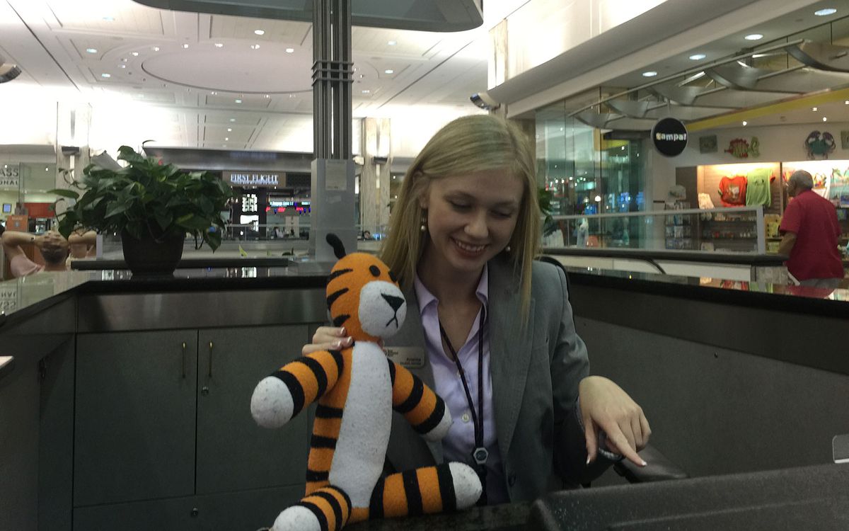Stuffed Tiger at Tampa International Airport