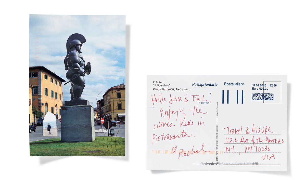 Postcard: Rachel Comey, Designer: Tuscany