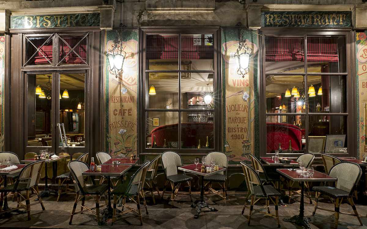 Paris Cafe at Night