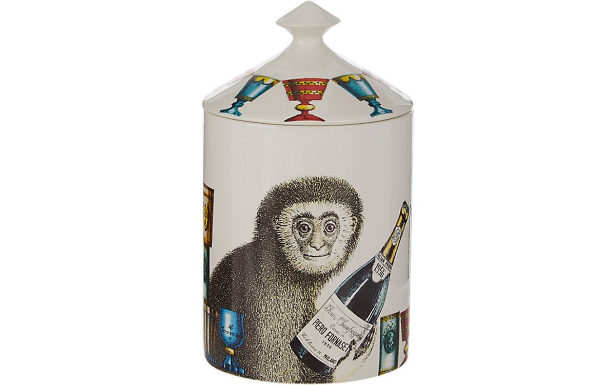 Fornasetti Scimmie Lidded Candle
