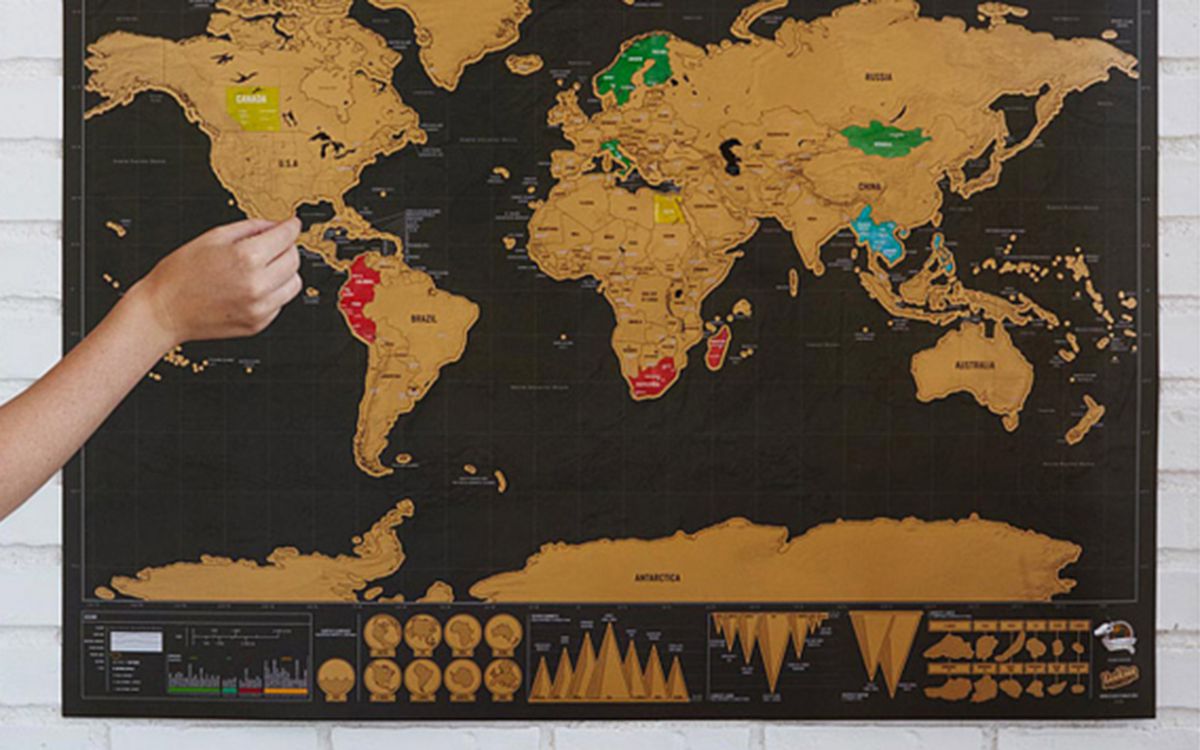 Editor's Gift Guide: Scratch-Off World Travel Map