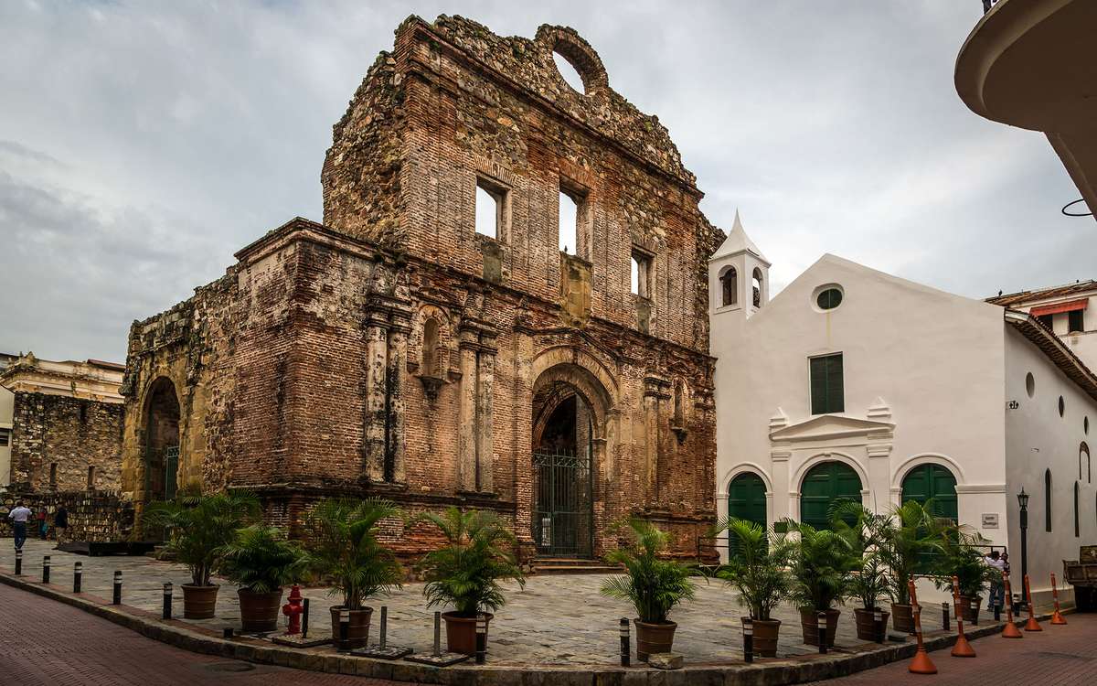 Panama City, Panama - November 20th 2013 - Old building in the old town of Panama City in Panama, Central America; Shutterstock ID 332193992