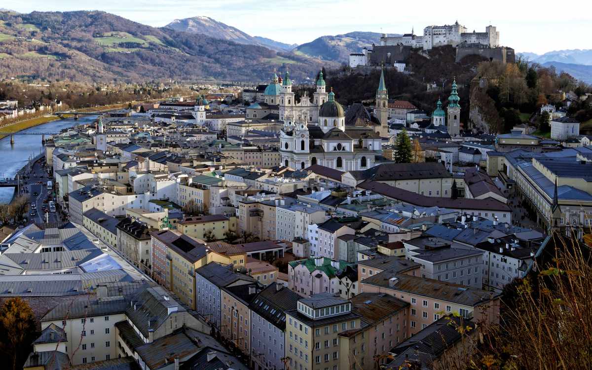 Salzburg, view over old town