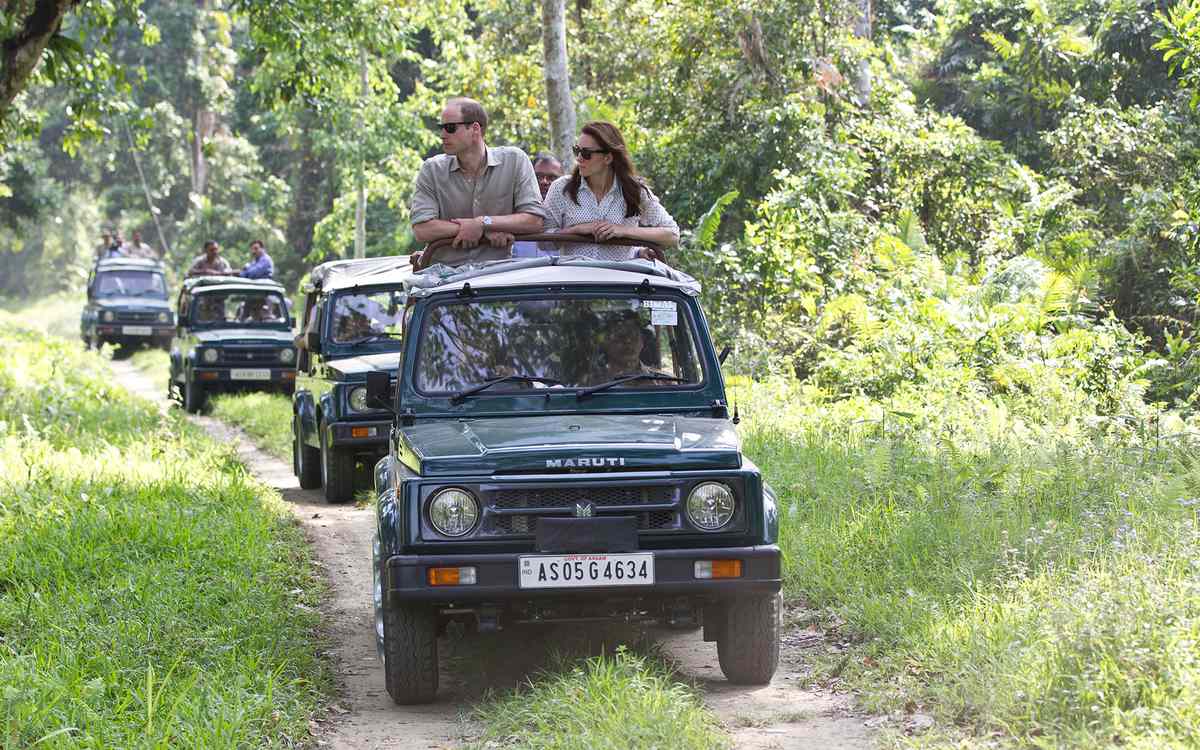 Prince William and Kate Middleton Embark on their Royal Tour of India and Bhutan: Heading Out on Safari