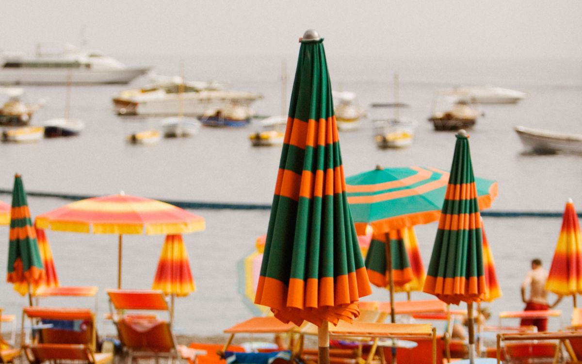 A Few of the Many Umbrellas Dotting Italy's Beaches