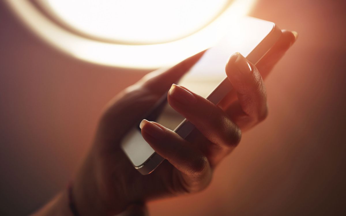 Smartphone On Plane
