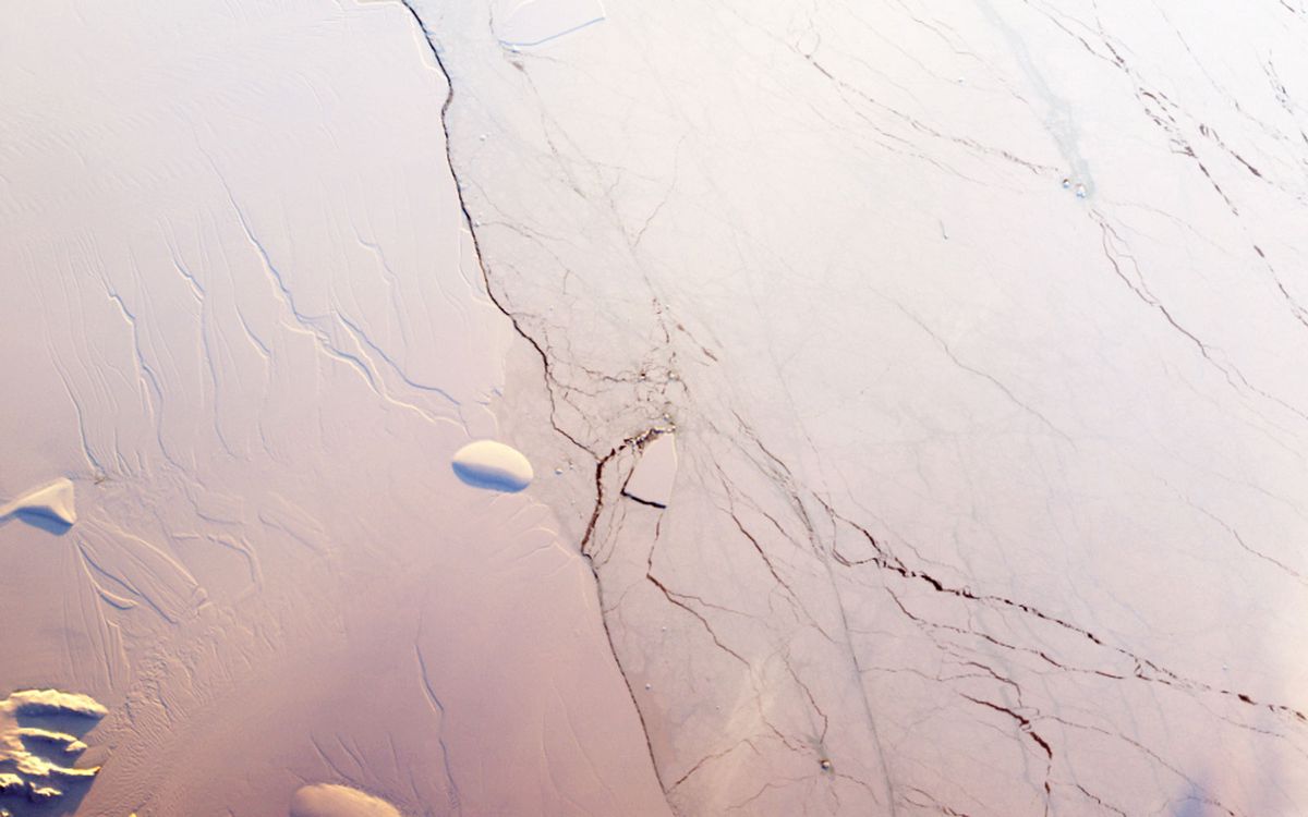 Antarctic Ice Shelf Crack