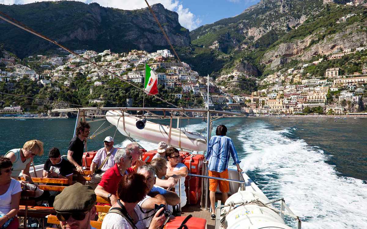 Ferry, Positano, Italy