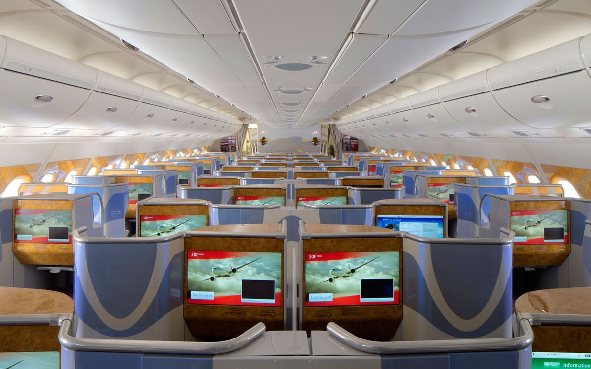 emirates a380 business class photo