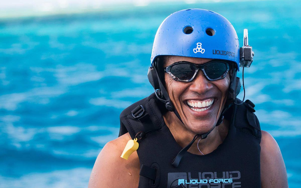 Obama kitesurfing vacation reactions