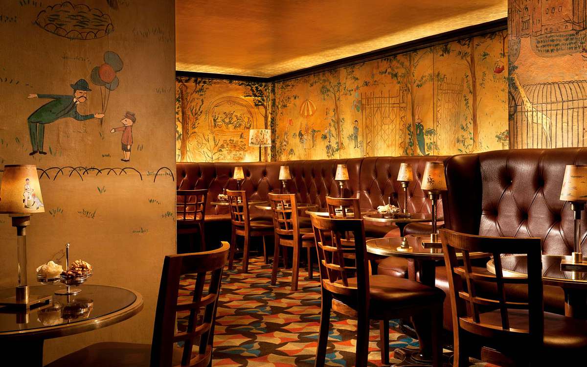 Inside the famous Bemelman's Bar at The Carlyle