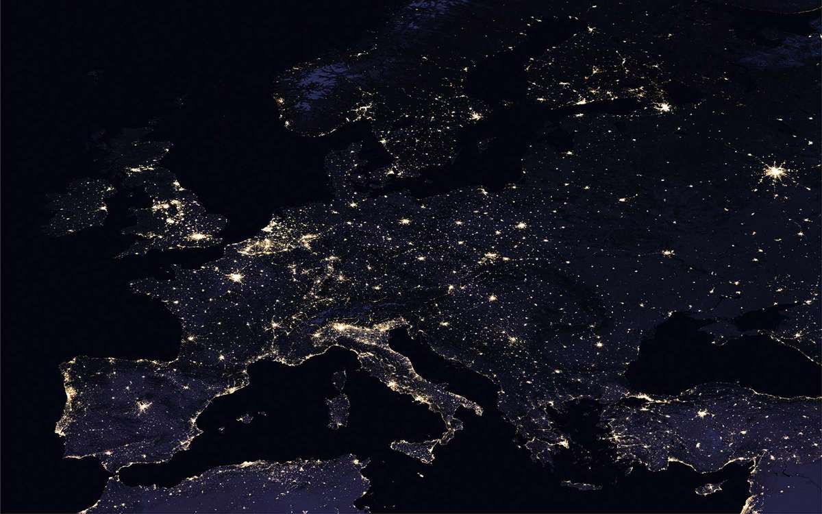 Earth at night NASA photos