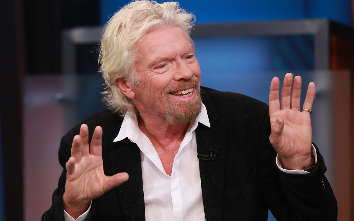 SQUAWK BOX -- Pictured: Sir Richard Branson, founder of Virgin Group, in an interview on September 28, 2015 -- (Photo by: David Orrell/CNBC/NBCU Photo Bank via Getty Images)