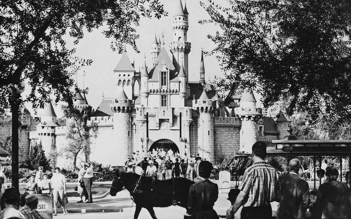 Sleeping Beauty Castle At Fantasyland In Disneyland Park-California