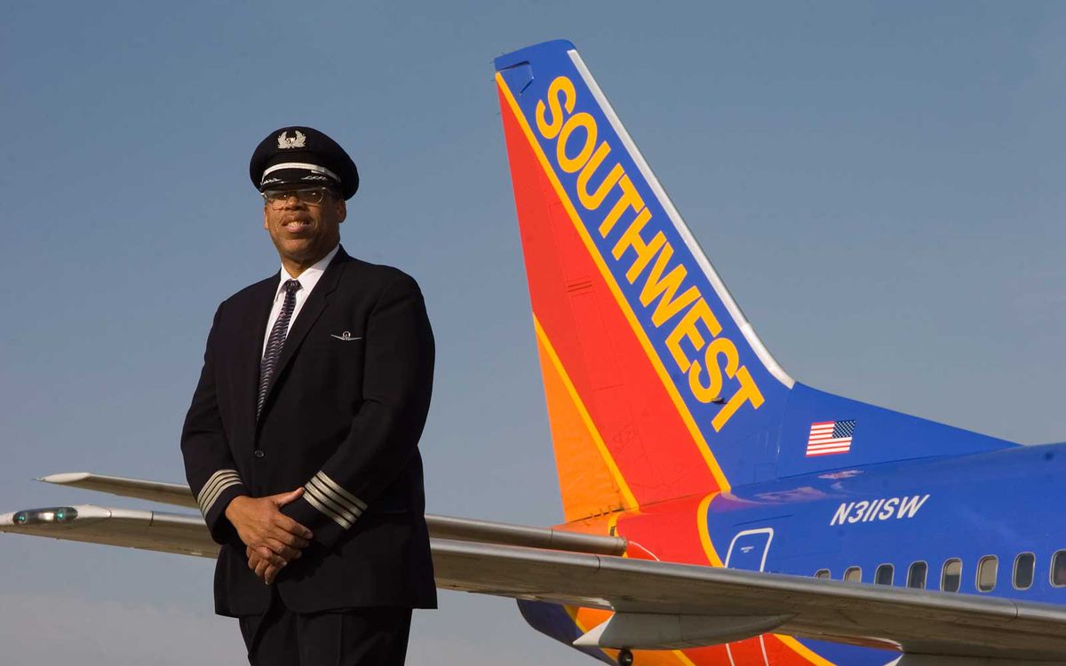Southwest Airlines Captain Lou Freeman Retirement
