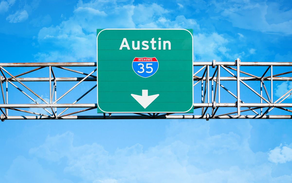 Interstate 35 Sign, Austin, Texas