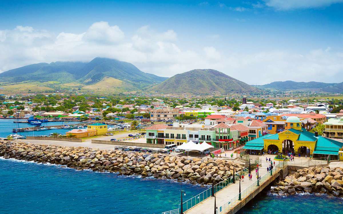 Port Zante in Basseterre town, St. Kitts And Nevis