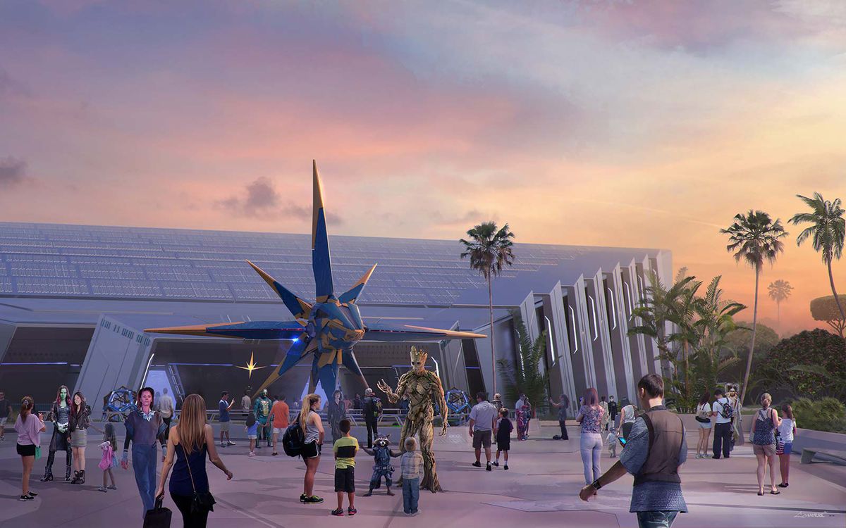 GUARDIANS OF THE GALAXY ATTRACTION COMING TO EPCOT Disney Marvel Roller Coaster