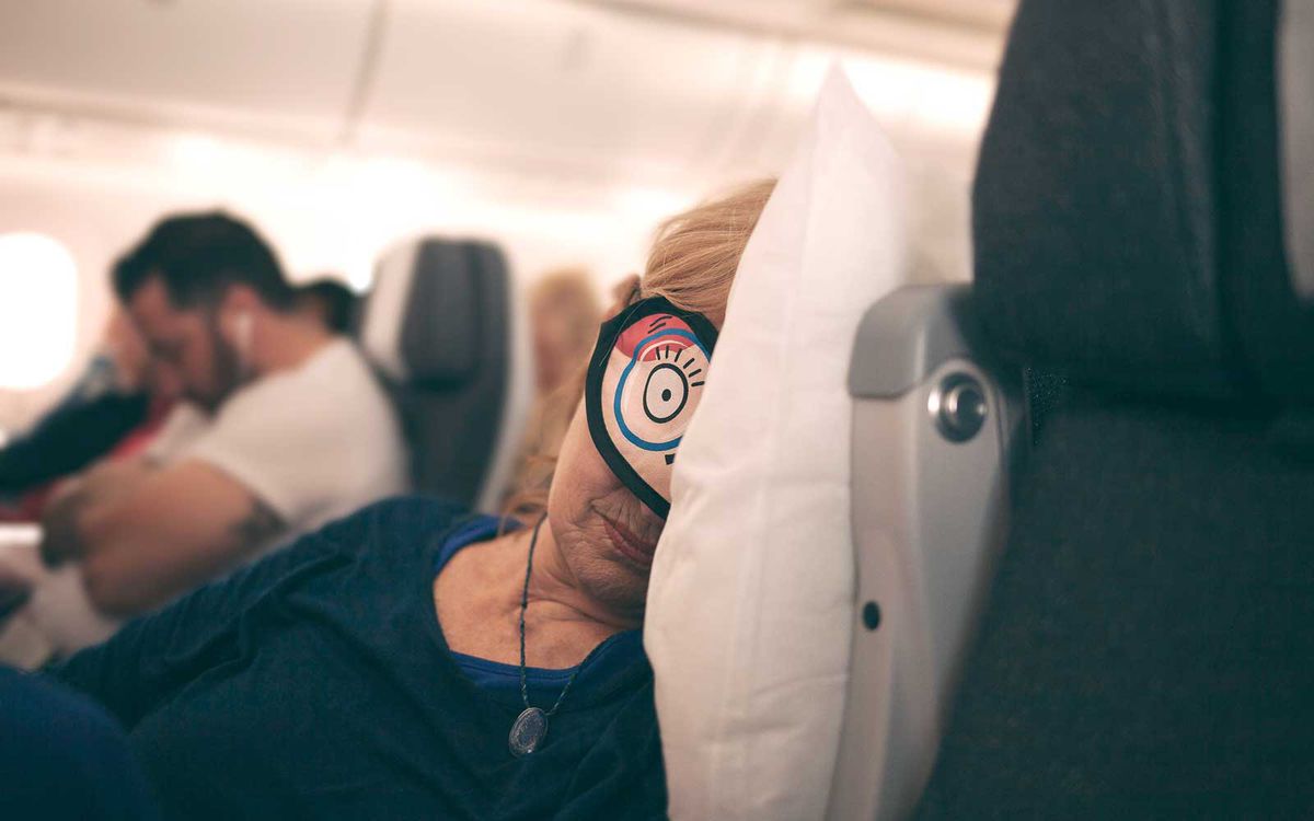 Sleeping on Airplane