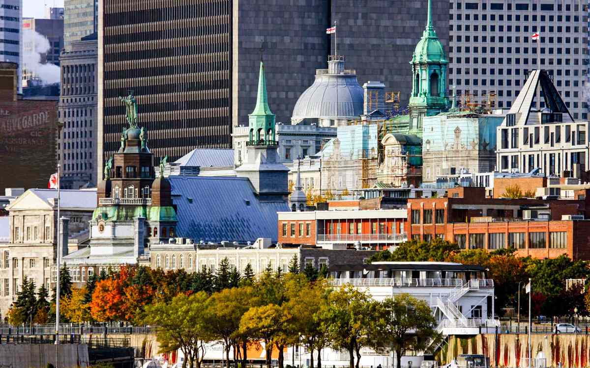 A View Of Montreal Cityscape During The Fall