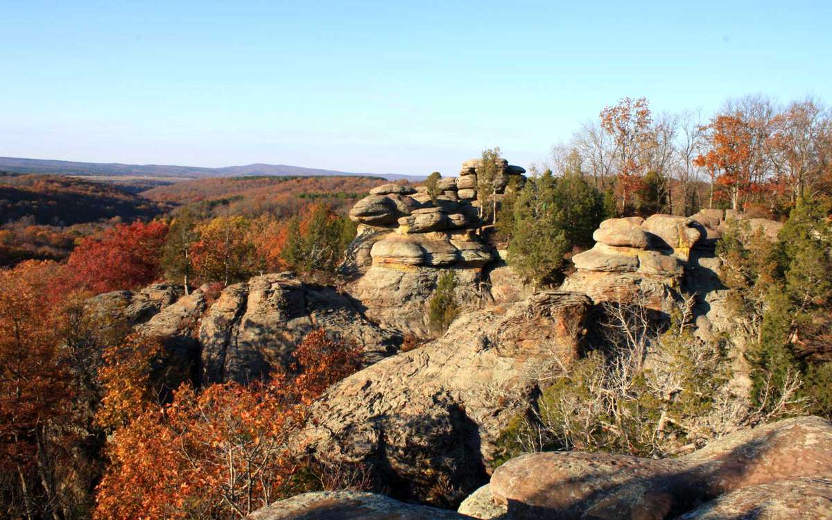 Garden of the Gods in Shawnee National Forest