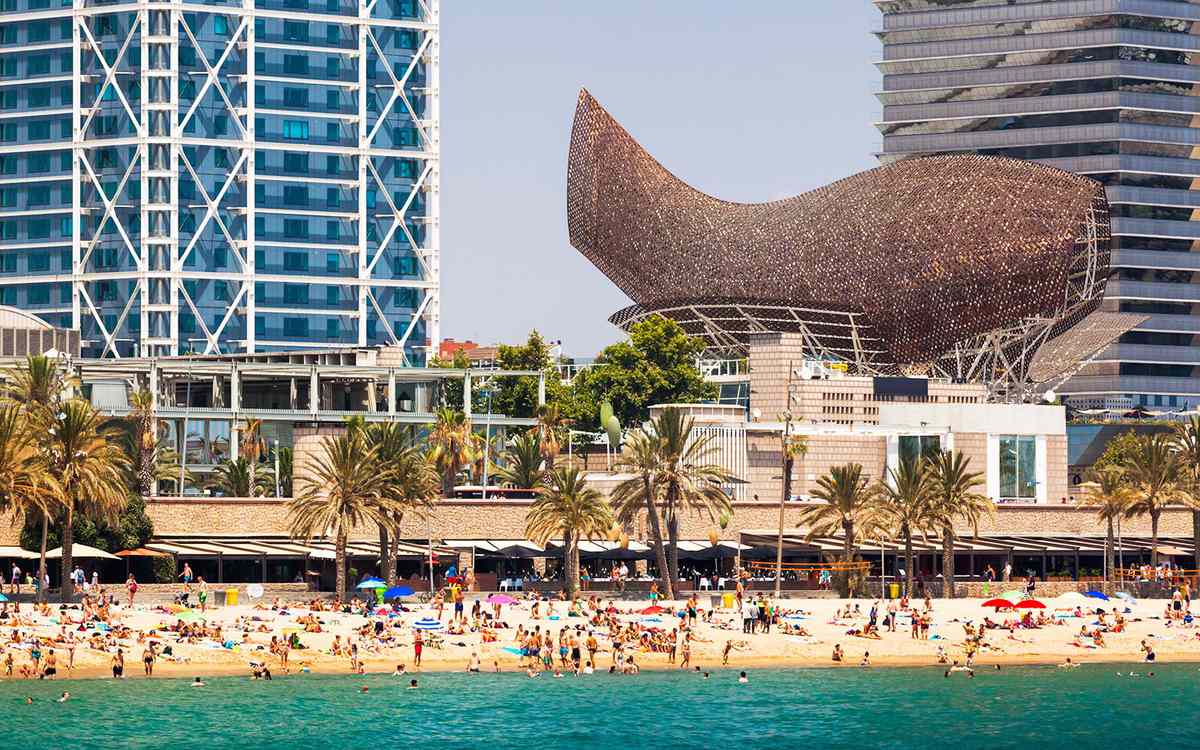 Barcelona Spain Flight Deal somorrostro beach tourism