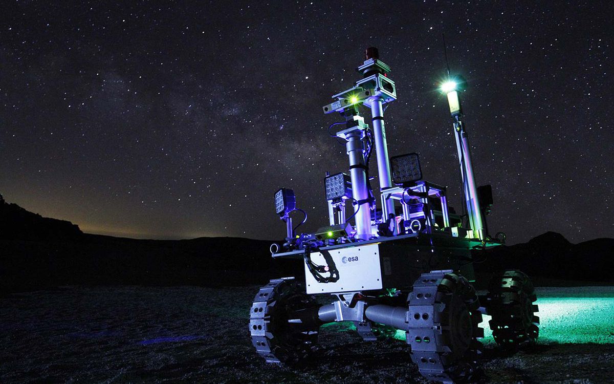 ESA Moon Rover Research Night Tenerife Spain European Space Agency