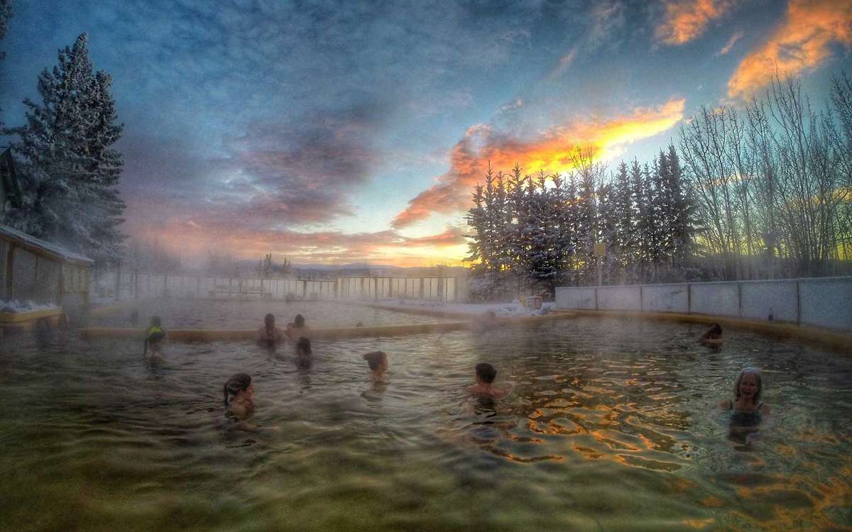 Takhini Hot Pools View of the Northern Lights