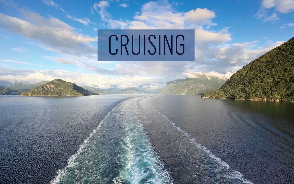 Cruise Ship Wake in Norway Fjords