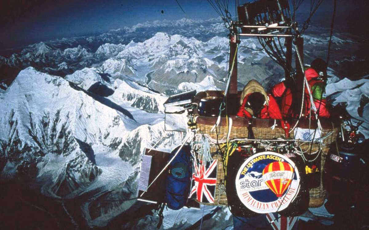 Soar over Mt. Everest in a hot air balloon
