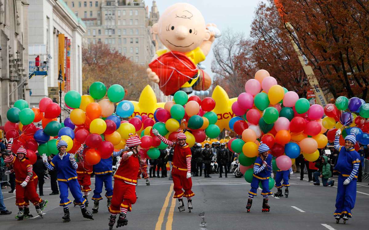 Peanut Balloon in the Macys Thanksgiving Parade New york