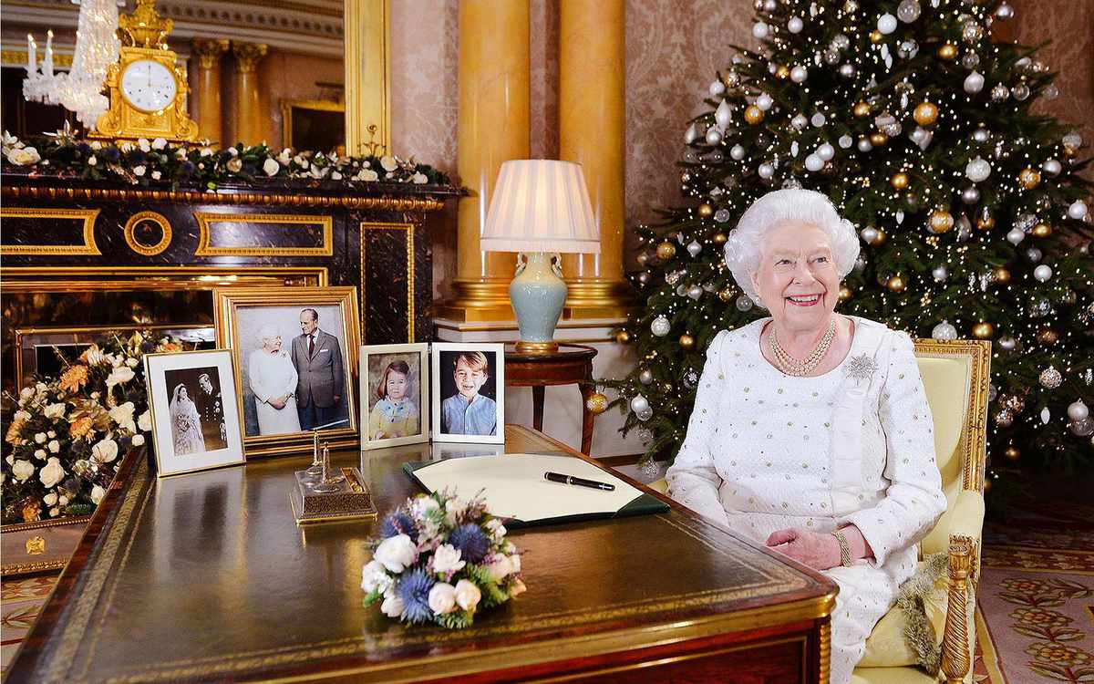 Queen Elizabeth Christmas Broadcast New Years Buckingham Palace UK