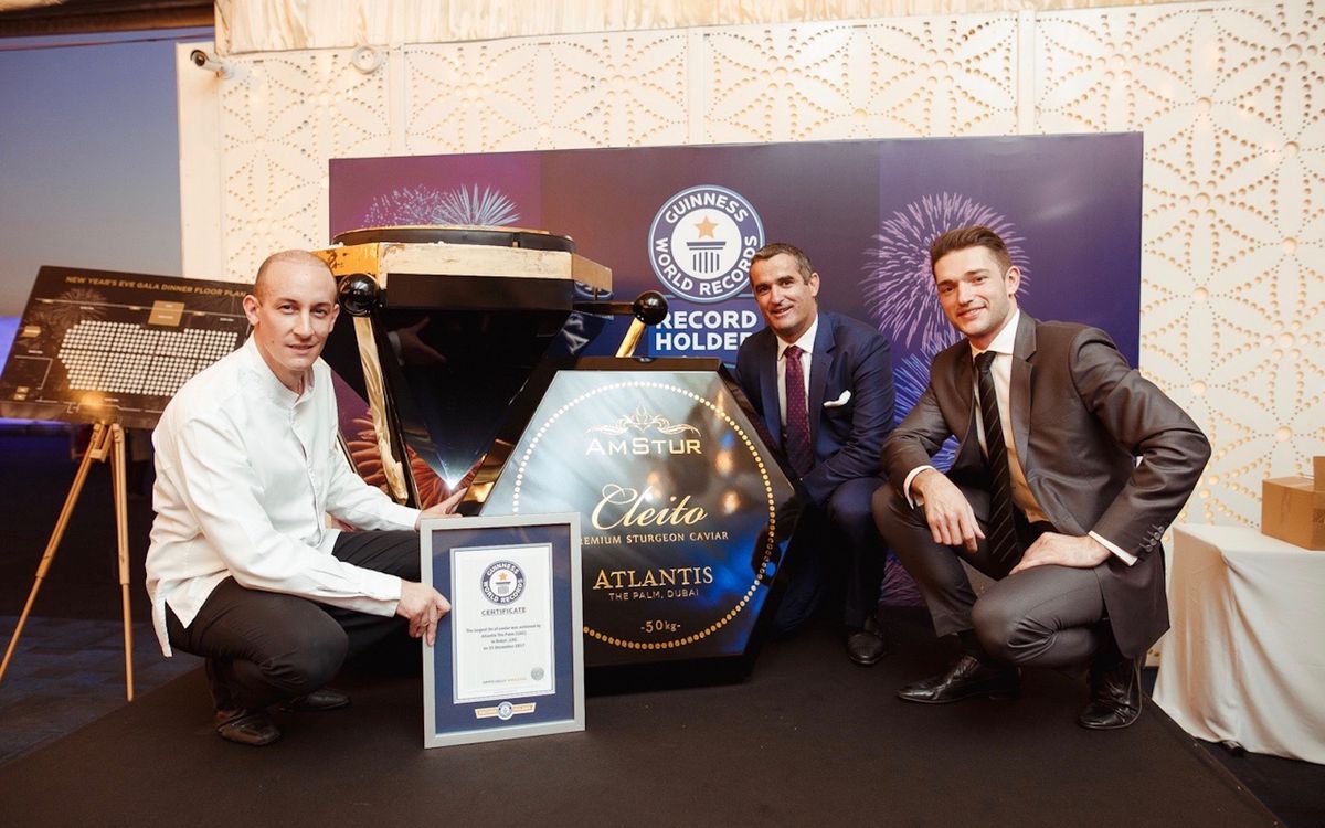 World's largest caviar tin Atlantis The Palm Dubai