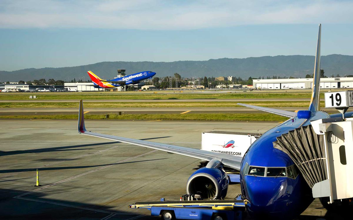 Southwest Airlines at San Jose International Airport