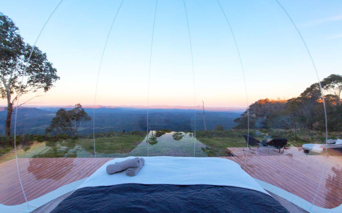 Bubbletents Australia Lodging Sunset View