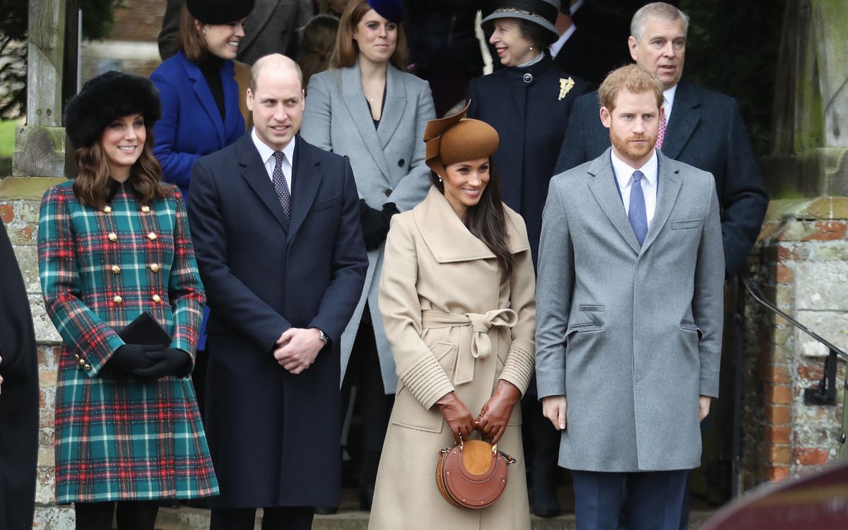 Kate Middleton, Prince William, Meghan Markle, Prince Harry, and Princess Eugenie make a public appearance