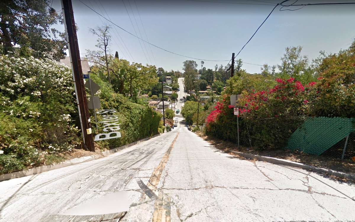 Baxter Street in Silverlake Los Angeles Google Streetview