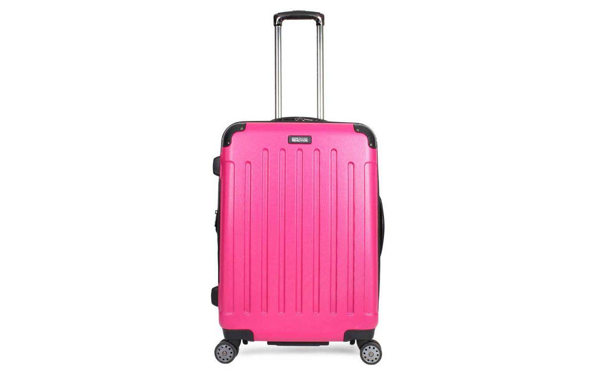 Kenneth Cole Reaction 8-wheel Spinner Trolley bag in magenta