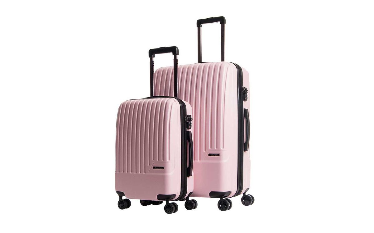 CALPAK DAVIS Hardside Expandable 2-piece Luggage Set in light pink