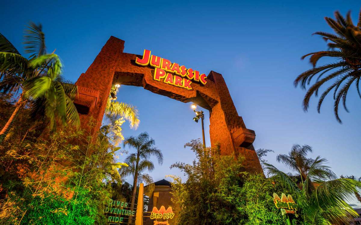 Existing Jurassic Park ride at Universal Studios Hollywood