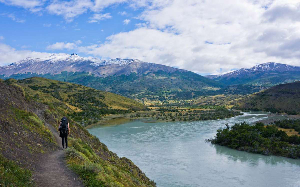 Torres Del Paine National Park Trail Trek Patagonia Chile