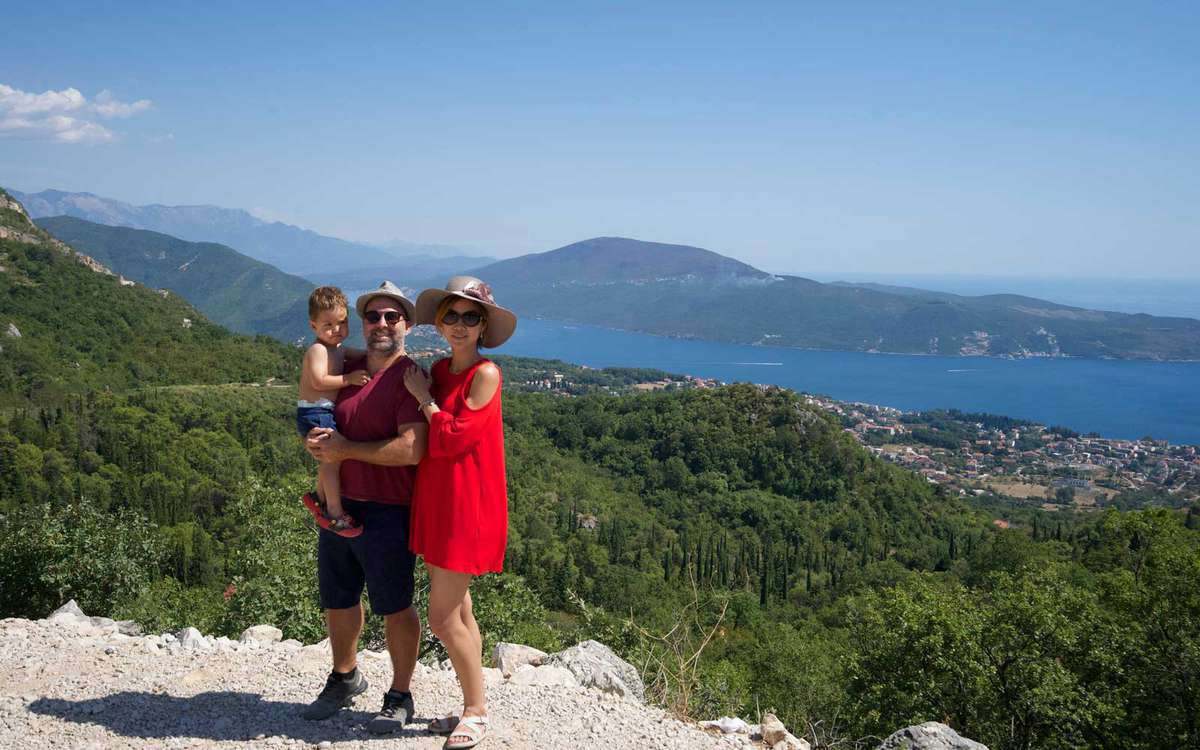 Jeremy, Winnie, and Julian in Montenegro