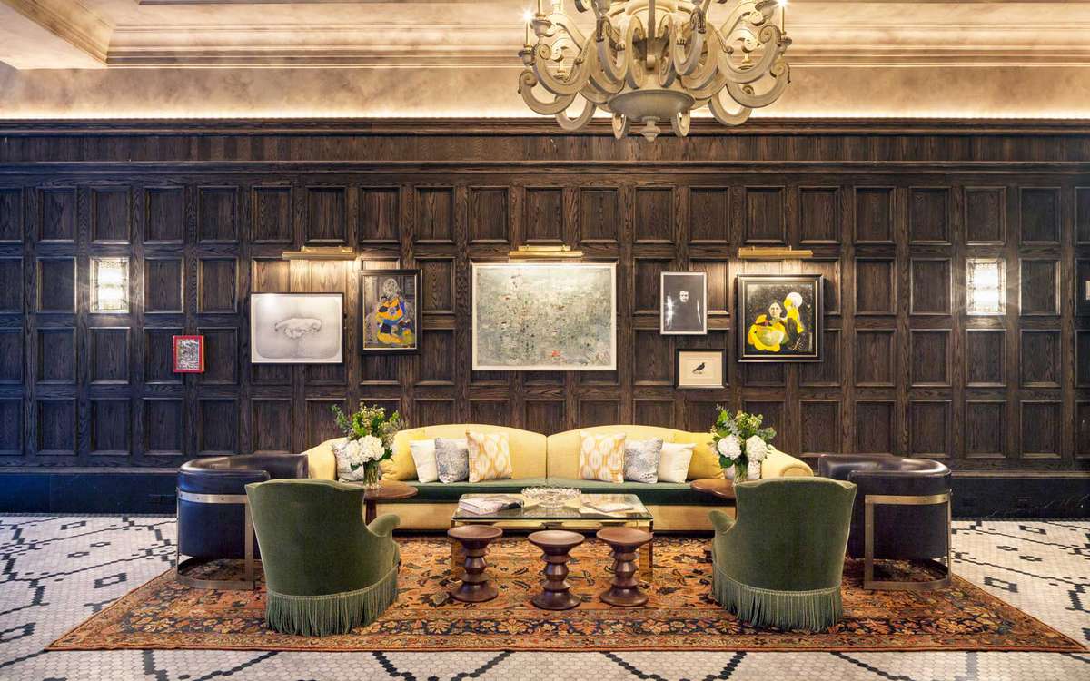 Lounge area at the Beekman Hotel